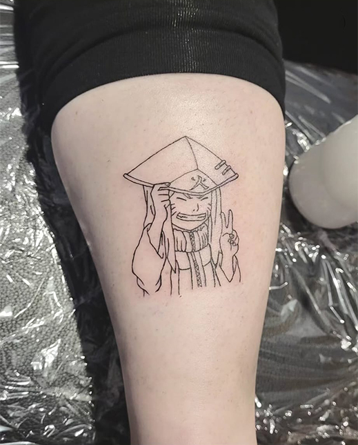 tatuaje de chico anime