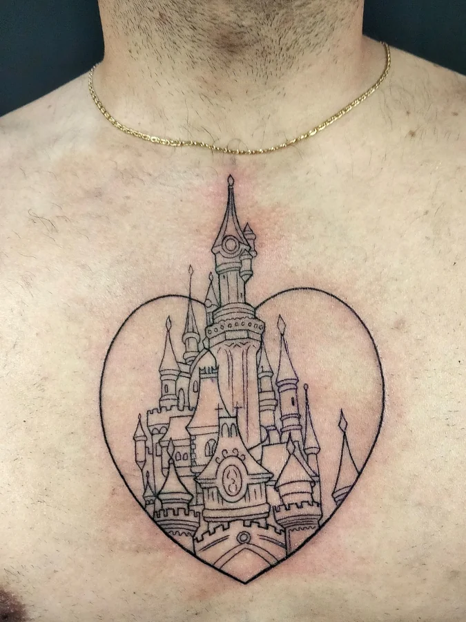tatuaje de linea fina